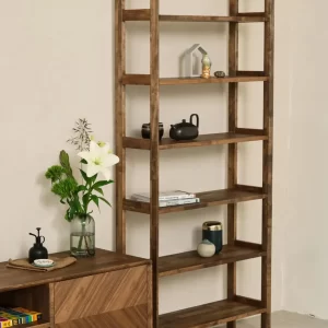 Minimalist Floor Bookshelf- Dark